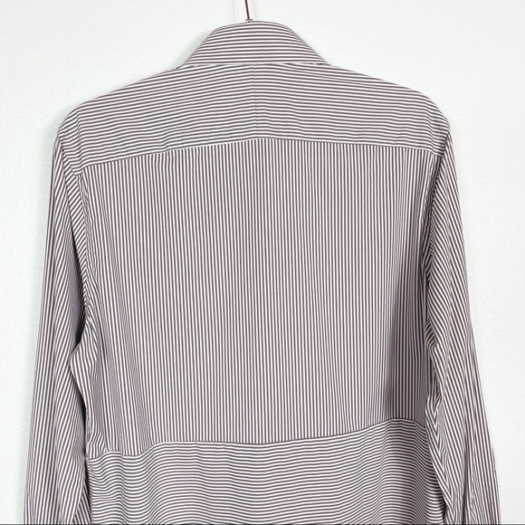 G/FORE Classic Stripe Button Up Dress‎ Shirt Medium - Picture 7 of 9